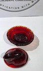 Rabbit On Nest   Red Glass Mini Salt Cellar   Rose s Closet   Limited Ed  Glow
