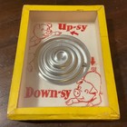 Vintage Puzzle Box Dexterity Game Upsy Downsy Pigs Ball Balance Toy Usa 1950   s