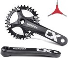 Single Speed Square Taper Crankset  170mm Mountain Bike Crankset With 104bcd    