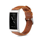 Genuine Leather Band Wrist Watch Strap Replacement For Fitbit Charge 6 5 4 3