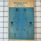 Vintage Original 70s Simplicity Misses Dress Pattern  Sz 18 5  Bust 40