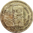 1958 Canada Silver Dollar Xf40 Km-55 British Columbia Centennial Toned 80  Slv