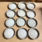 12 - Antique Wide Mouth Zinc Ball Jar Lids - Barn Fresh - Ex Phil Robinson Aafa