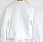 Pilcro And The Letterpress Women   s White Jean Jacket Xs Button Front Pockets