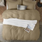 Elegant Reversible Comforter Cover Set Soft Duvet Bedding With Pillow Shams King
