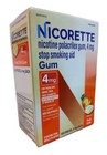 Nicorette Gum 4mg Stop Smoking Aid Fruit Chill 100 Pcs   Exp 04 2028  brand New 