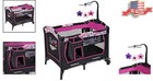 Portable Nursery Center Playard With Plush Toys   Easy Locking Design - Floral