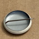 The Gap White Black Small Vintage Pinback Button Pin Round Circle