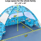 Ocean World 3-4 Person Family And Baby Beach Tent     Cool 16  Long  Blue