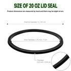 20 Oz Lid Seal Gaskets Fit For Yeti Stainless Steel Insulated Tumbler Mugs  C   