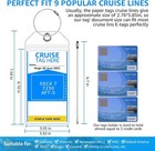 5 Pack Cruise Luggage Tag Holders For Carnival  Ncl  Princess  Msc Cruise Ships 