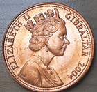 2004 Gibraltar 2 Pence 300th Anniversary Of British Occupation Unc 
