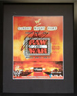 The Rock Autographed Wwf Sunday Night Heat 8x10 Promo Photo Framed 11x14