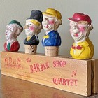 Vintage 1930 s Marx Brothers Barber Shop Quartet Bar Set Opener Corkscrew Corks
