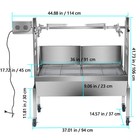Tecspace New 36   48  Spit Roaster Rotisserie Pig Lamb Roast Bbq Outdoor Grill