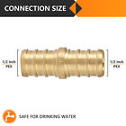Efield 1 2  Pex    1 2  Pex -b Straight Coupling Crimp Brass Fittings Lead Free 