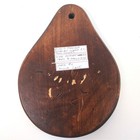 Vintage Hand Carved Wooden Owl Wall Hanging Decoration Plaque 60 s 70 s 8  X 6 