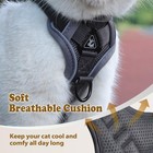 Cat Harness And Leash For Walking  Escape Proof Soft Adjustable Vest Harnesses F