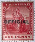 Travelstamps  Trinidad   Tobago Stamps Sg O9  1d   Mint  Og Hinged Official