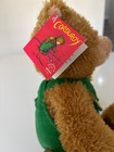 Applause Corduroy Plush Teddy Bear Stuffed Toy Animal Green Overalls