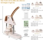 Button Maker 2 28  1 25  1  Badge Maker Press Machine Parts Circle Cutter