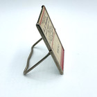 Vtg R J Penbridge Insurance Real Estate Mini Pocket Standing Mirror Pa Newton