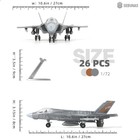 1 72 Scale F-35 Fighter Jet Quick Build Model Kit     27-piece Diy Military Aircra