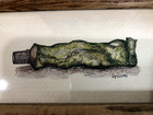 Toothbrush toothpaste Wood Framed 2 Art Prints By Lynette 8 X 4 5 Quality Paper