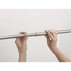 Single 44  To 72   Moen Adjustable Straight Tension Shower Rod In Brushed Nickel
