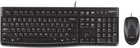 Logitech Mk120 Usb Keyboard Mouse Combo Spill-resistant 1000 Dpi 920-002565 New