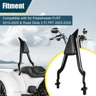 For Harley Road Glide 3  freewheeler 2015-24 Rear Sissy Bar Detachable Backrest