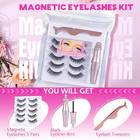Magnetic Eyelashes With Eyeliner 5 Pairs Eyelashes Natural Look Cat Eye Lashes M