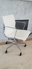 Herman Miller Executive Aluminum Management Office Desk Chair White Leather