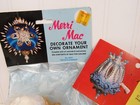 Vintage Nos Holiday Sequin Bead Christmas Ornament Craft Kits Lot Of 2