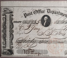1855 Post Office Department Transportation Of The Mails Check Draft Newark B1-58