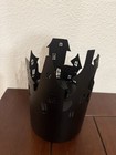 Spooky Crate And Barrel Halloween Haunted House Candle 11 X 7 New