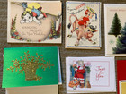 Lot Of 25 Unused Vintage Greeting Cards 1940s-1990s christmas birthday get Well 