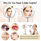 Lighted Makeup Mirror Led Vanity Mirror 1x 10x Magnifying Touch 3 Light Modes
