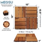 Wood Interlocking Deck Tiles - 12 x12  Indoor   Outdoor Flooring Tiles For Balco
