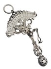 Rare Victorian Sterling Silver Gorham Hanging Postal Letter Scale Bird Floral