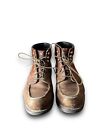 Vintage Red Wing Mens Moc Toe Super Sole Brown Lace Lace Up Boots Usa Made 10 5