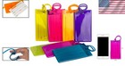 Durable Neon Luggage Tags Set - 7 Flexible Silicone Name Labels For Bags