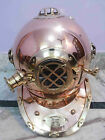 Antique Style Solid Copper   Brass Diving Divers Helmet U s Navy Mark V 18  