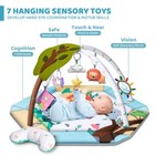 Jyusmile Baby Gym Play Mat 8-in-1 Tummy Time Mat Ball Pit 6 Toys Washable Baby