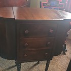 1930 Walnut Martha Washington Sewing Cab Style763 Orig Spool Insert   Accessorie