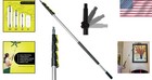 5-12 Ft Telescoping Cleaning Pole - Lightweight With Push Button Lock For Safety