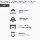 28515e 4-person 2 Medium Portable Spa With Accessories Benches  Compatible