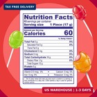 Bon Bum Assorted Lollipops Fruit Hard Candy  48 Count  Red