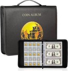 Coin Collection Holder Album Book - 200 Pockets For Coins   30 Pockets For Pa   