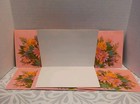 Vintage Hallmark Stationary Floral  Greeting Blank Cards In Plastic Box